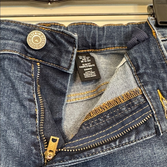 H&M Boys Blue Denim Slim Fit Jeans Size 18 - Picture 6 of 8